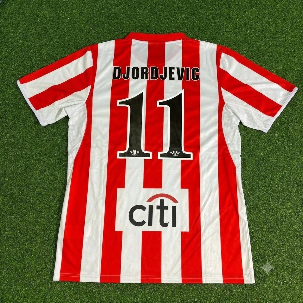Predrag Djordjevic Olympiacos 2004-2005 Retro Home Football Jersey