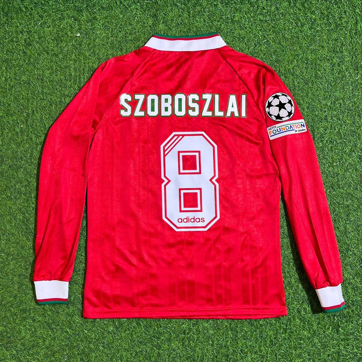 Dominik Szoboszlai Liverpool Long Sleeve Retro Kit Jersey Trikot Maillot Soccer Shirt