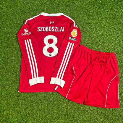 Dominik Szoboszlai Liverpool 2025-2026 Kids Football Jersey