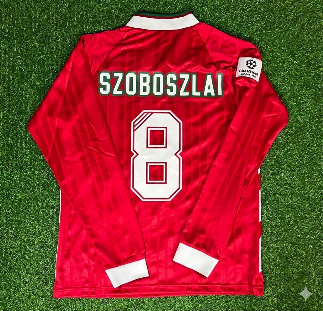 Dominik Szoboszlai Liverpool Langarm Retro Kit Jersey Trikot Maillot Fußball Shirt