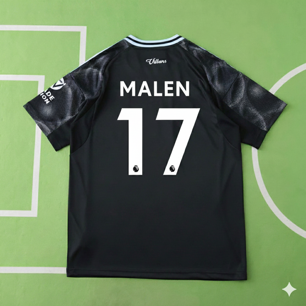 Donyell Malen 17- Aston Villa 2026 Away New season Jersey Trikot Maillot