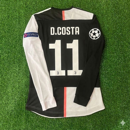 Douglas Costa 11- Juventus Long Sleeve 2019 2020 Retro White Black Jersey Trikot Maglia