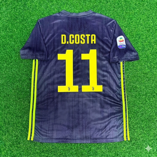 Douglas Costa #11 Juventus 2017-2018 Retro Home Football Jersey