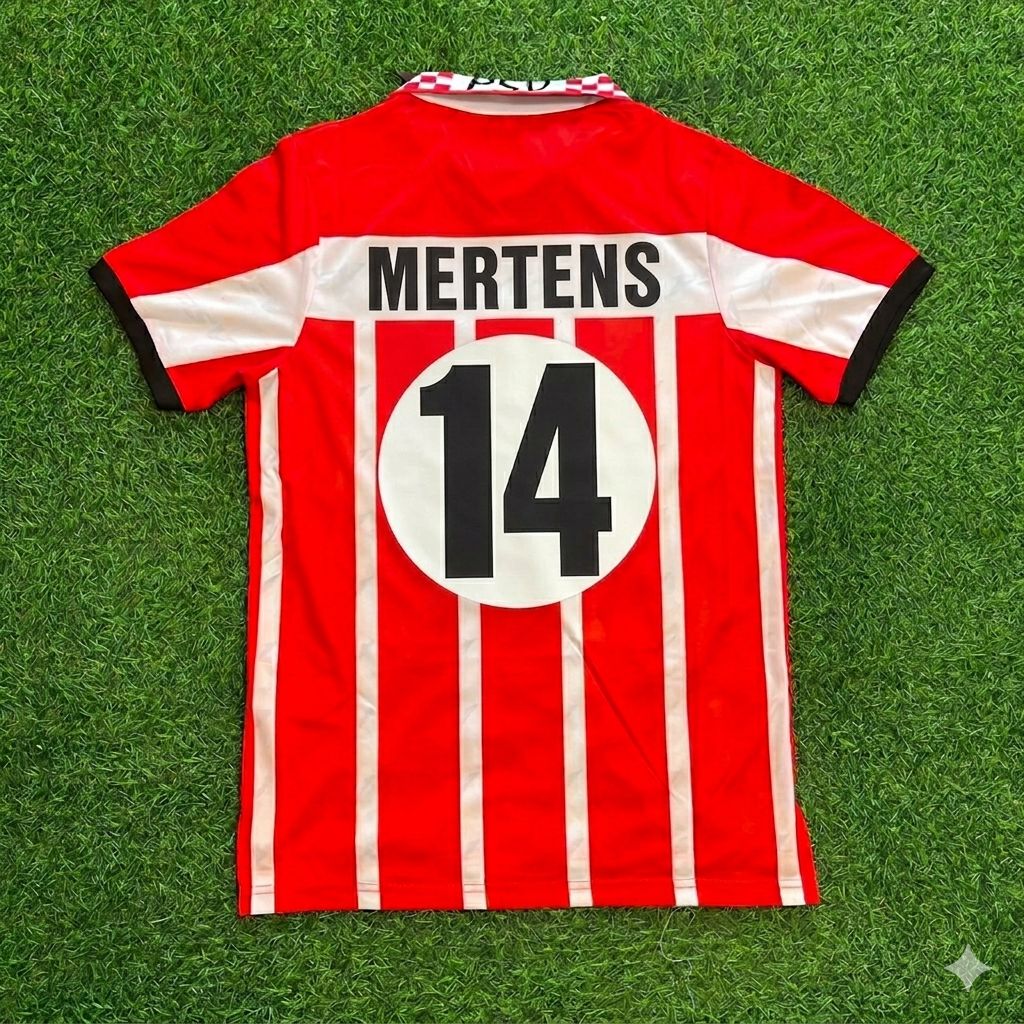 Dries Mertens #14 PSV Eindhoven Retro Football Jersey Kit