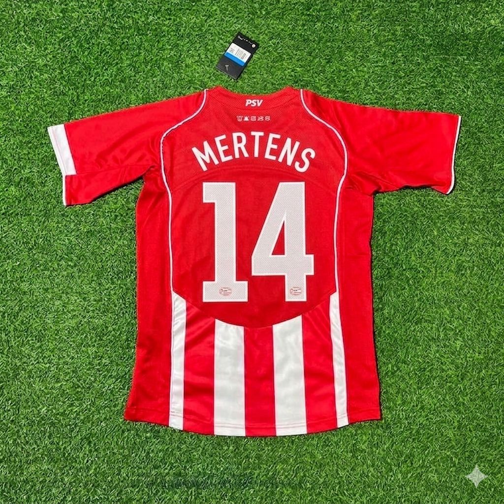 Dries Mertens #14 PSV Eindhoven Retro Football Jersey Kit