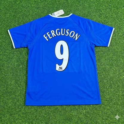 Duncan Ferguson #9 Everton Fc Blue Retro Football Jersey