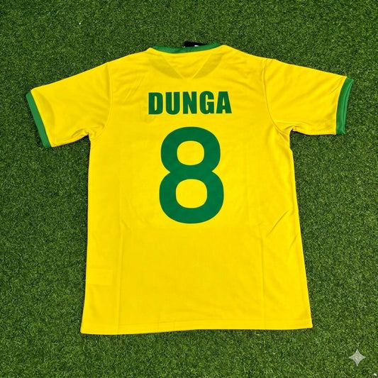 Dunga Brazil Retro Home Football Jersey Trikot Maillot