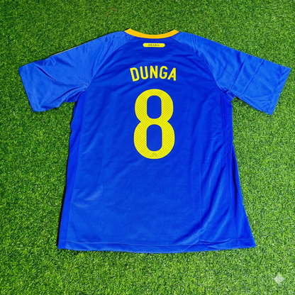 Dunga Brazil 2010 World Cup Retro Blue Jersey Trikot