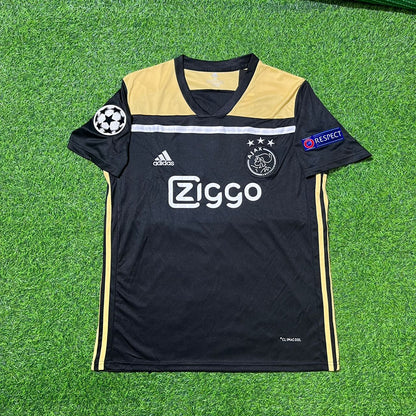Frenkie De Jong Ajax 2018–2019 Champions League Black Retro Football Jersey Kit