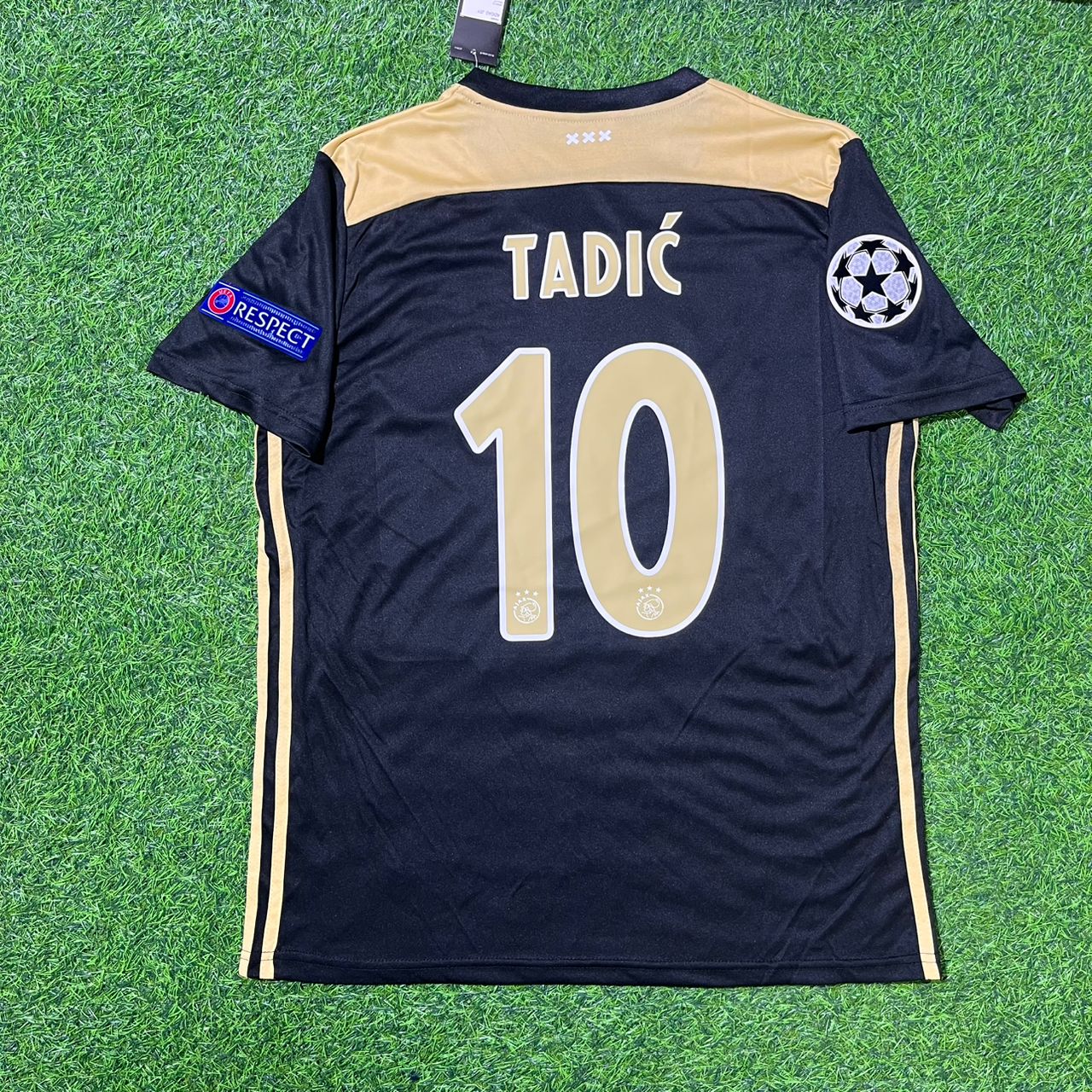 Dušan Tadić Ajax 2018–2019 Champions League Black Retro Football Jersey Kit