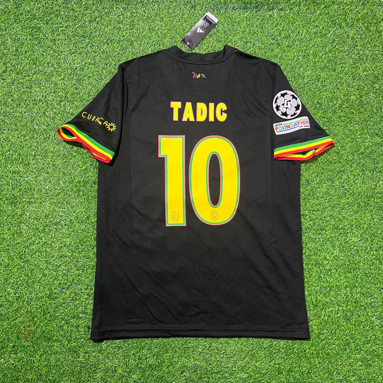 Dušan Tadić Ajax 2021–2022 Black Bob Marley Edition Retro Football Jersey Kit