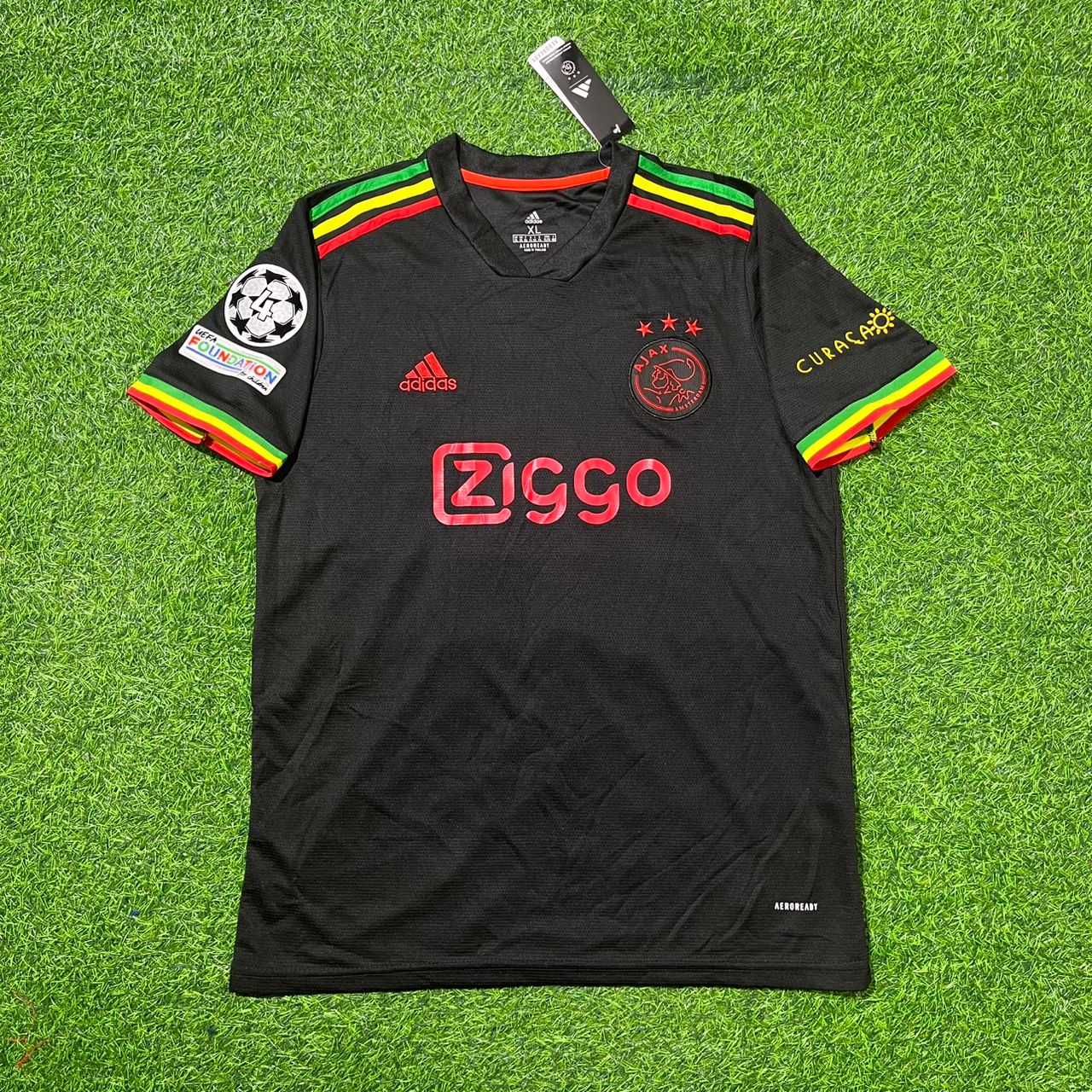 Dušan Tadić Ajax 2021–2022 Black Bob Marley Edition Retro Football Jersey Kit