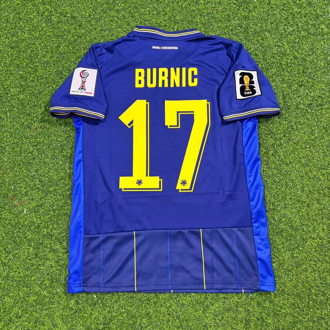 Dzenis Burnić Bosnia and Herzegovina 2026 World Cup Blue Football Jersey