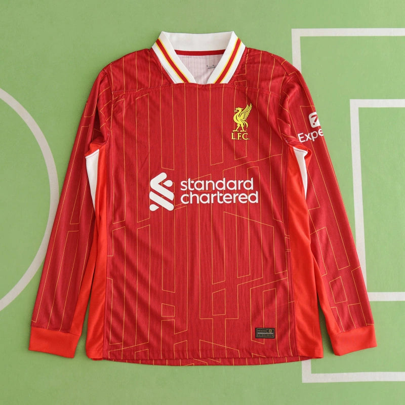 Liverpool 2024-2025 Home Long Sleeve Retro Jersey Trikot