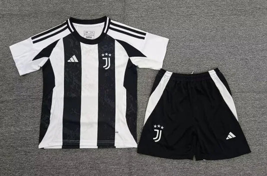 Juventus 2024-2025 New Season Home Kids Kinder Boy Football Jersey Maillot Trikot Forma