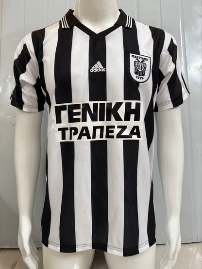 Paok Thessaloniki Retro Home Football Jersey Trikot Maillot
