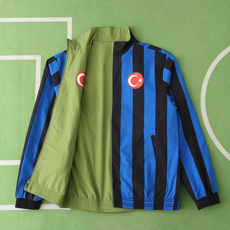 Türkiye Turkey Cift Tarafli Reversible Mont Jacket