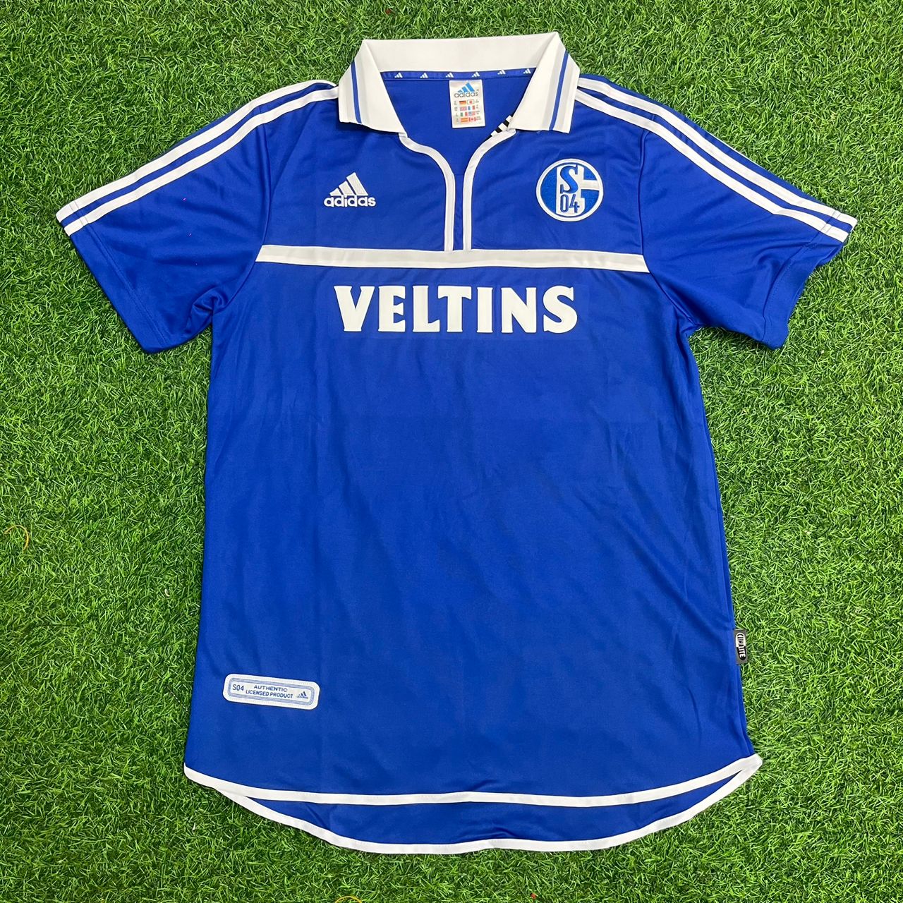 Ebbe Sand Schalke 04 2000–2002 Heim Retro Fußballtrikot Blau