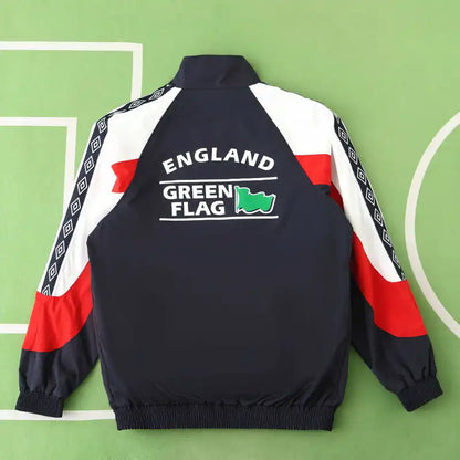 England Black Retro Windbreaker Jacket – | Windbreaker Jacke | Coupe-Vent Soccer Shirt