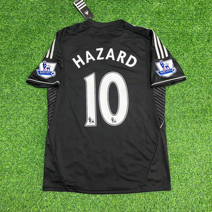Chelsea 2013-14 away black retro football shirt with Hazard number 17