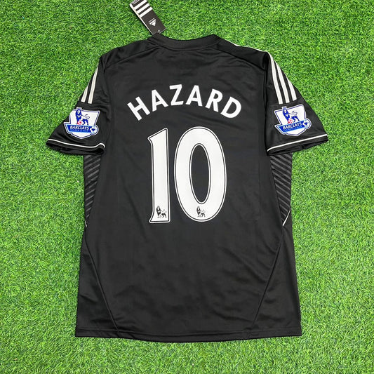 Chelsea 2013-14 away black retro football shirt with Hazard number 17