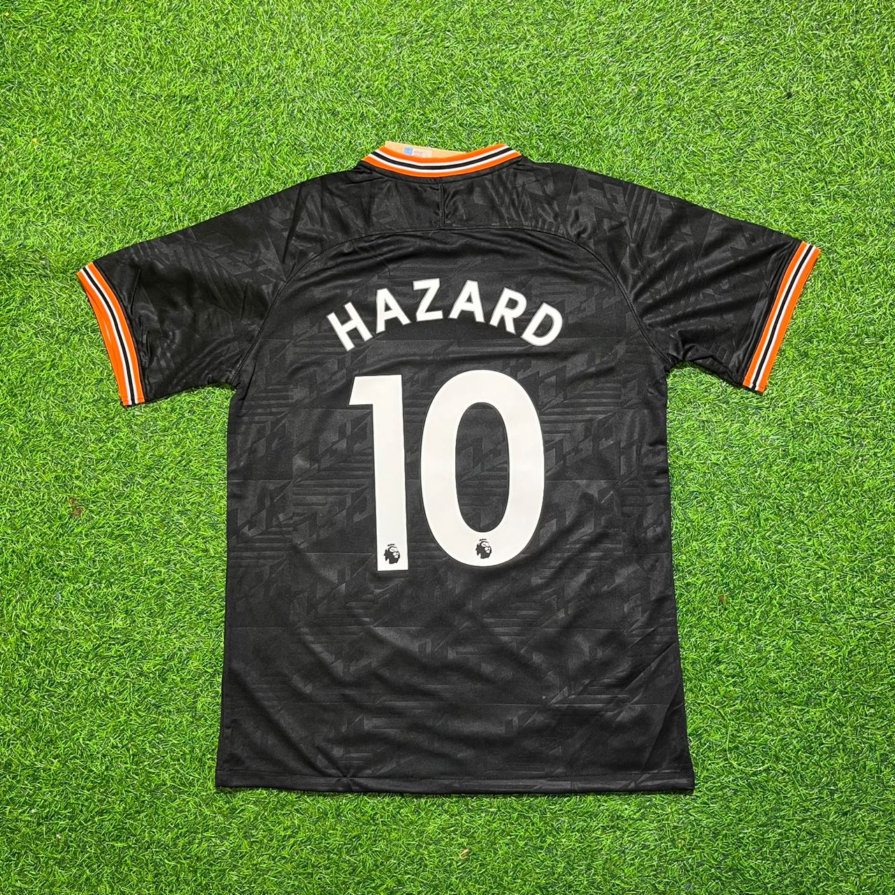 Eden Hazard 10 – Chelsea Auswärtstrikot 2019/2020, Schwarz, Retro-Stil