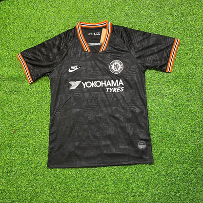Eden Hazard 10 – Chelsea Auswärtstrikot 2019/2020, Schwarz, Retro-Stil