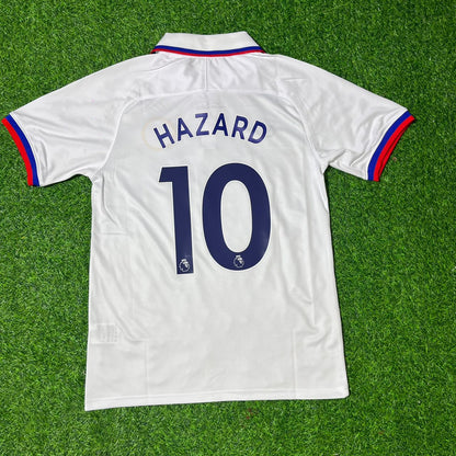 Eden Hazard Chelsea 2019/2020 White Retro Football Jersey Kit
