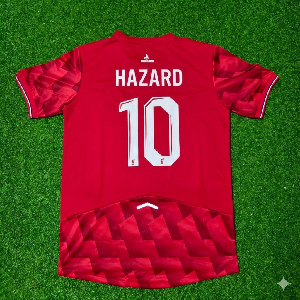 Eden Hazard #10 LOSC Lille Home Football Retro Jersey