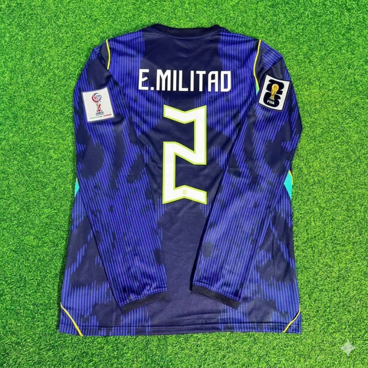 Éder Militão 2# Brazil 2026 World Cup Sleeve Blue Away Jersey Trikot