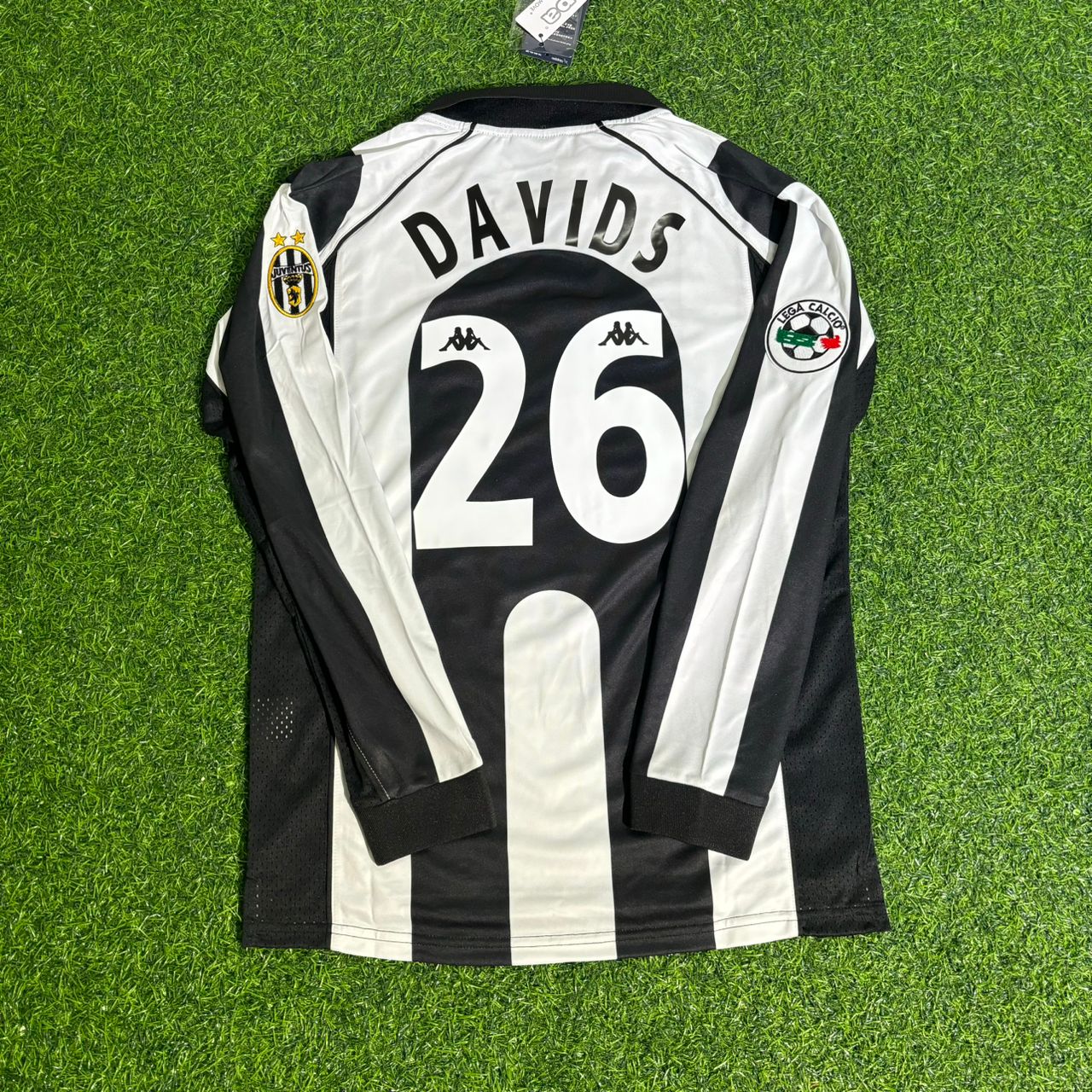 Edgar Davids 26 - Juventus Home 1997/1998 Retro Kit Jersey Maillot Trikot Soccer Shirt