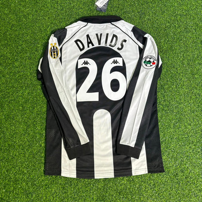 Edgar Davids 26 - Juventus Home 1997/1998 Retro Kit Jersey Maillot Trikot Soccer Shirt