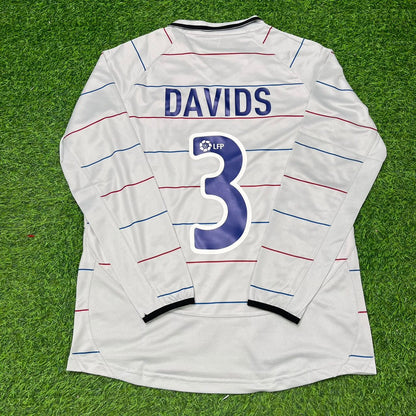 Edgar Davids #3 Barcelona 2003 2004 Away Long Sleeve Retro Football Jersey Kit