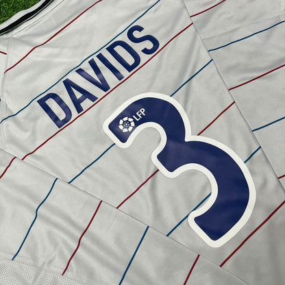 Edgar Davids #3 Barcelona 2003 2004 Away Long Sleeve Retro Football Jersey Kit