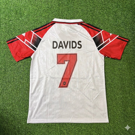 Edgar Davids #7 AC Milan 1997 Away Retro Football Jersey