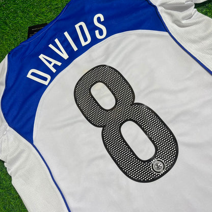 Edgar Davids Inter Milan 2004-2005 Retro White Football Jersey