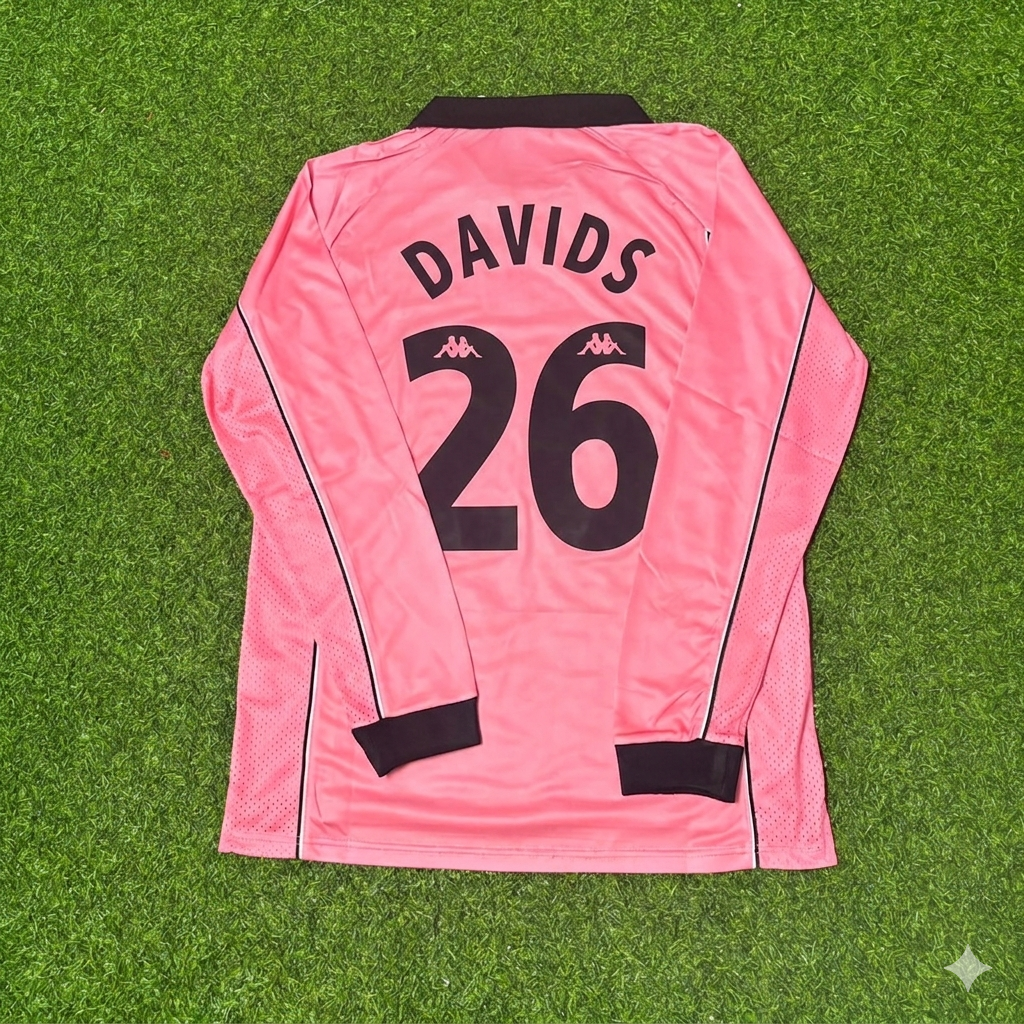 Edgar Davids #26 Juventus 1995 Pink Maglia Kit Jersey Trikot Maillot