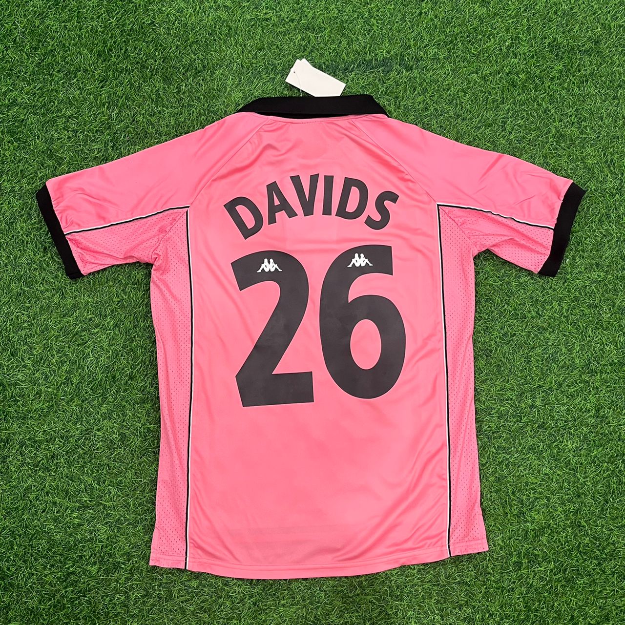 Edgar Davids – Maillot kit rétro rose Juventus 1996-1998 – | Maillot | Maillot