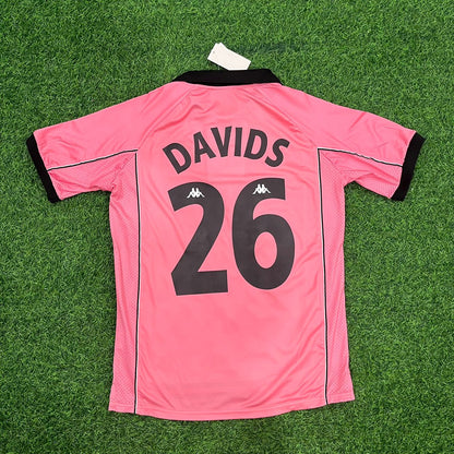Edgar Davids – Maillot kit rétro rose Juventus 1996-1998 – | Maillot | Maillot