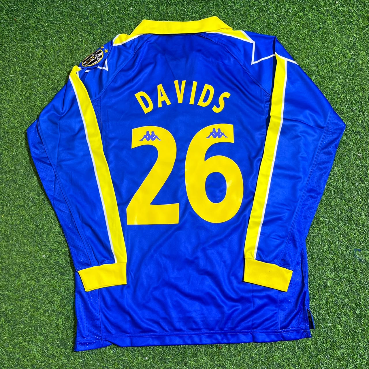 Edgar Davids Juventus 1997–1998 Long Sleeve Retro Football Jersey Kit