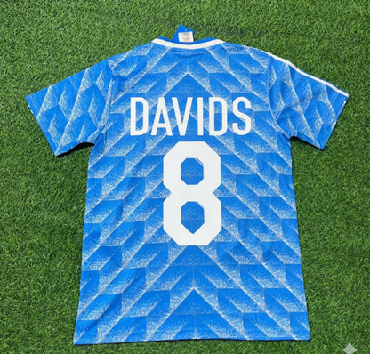 Edgar Davids Netherlands Blue Retro Football Jersey Kit
