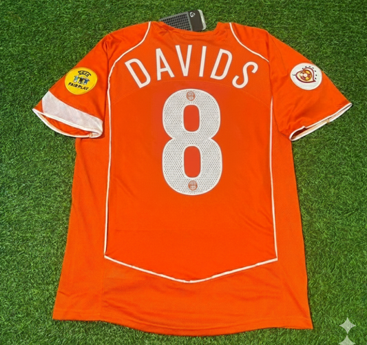 Edgar Davids Netherlands EURO 2004 Home Retro Jersey Trikot