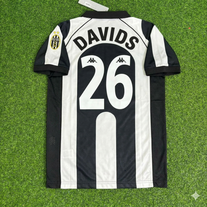Edgar Davids 26 - Juventus Home 1997/1998 Retro Kit Jersey Maillot Trikot Soccer Shirt