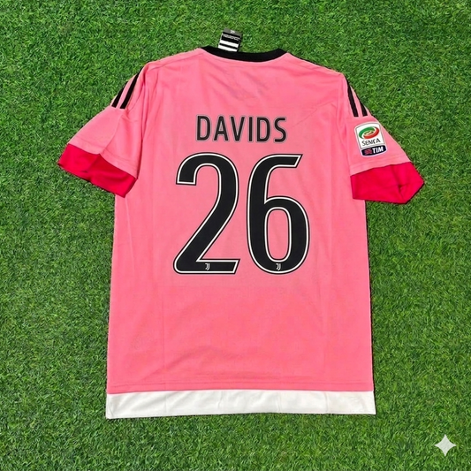 Edgar Davids Juventus Retro Pink Jersey Trikot
