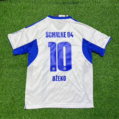 Edin Džeko #10 FC Schalke 04 Kids Auswärts-Set Weiß 2025-2026