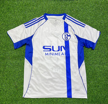 Schalke 04 White New Season Football Jersey