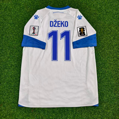 Edin Dzeko Bosnia and Herzegovina 2026 World Cup Away White Football Jersey