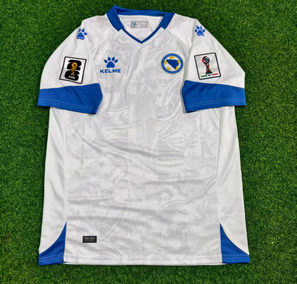 Amar Dedic Bosnia and Herzegovina 2026 World Cup Away White Football Jersey