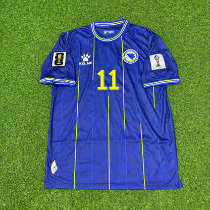 Edin Džeko Bosnia and Herzegovina 2026 World Cup Blue Football Jersey