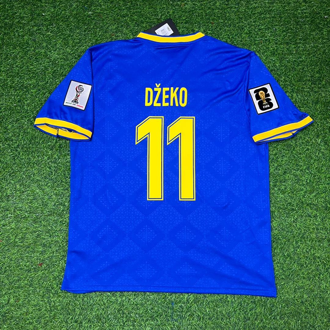 Edin Džeko Bosnia and Herzegovina 2026 World Cup Blue Football Jersey